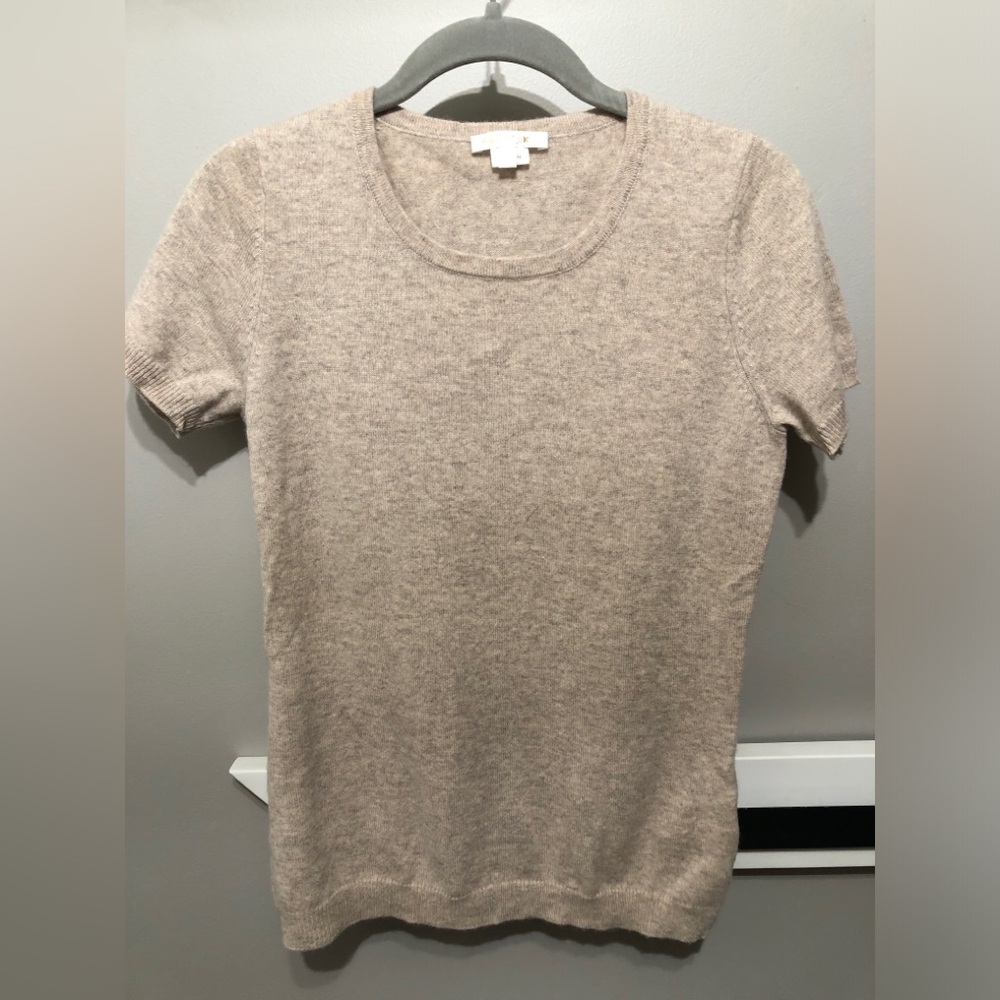 Paule Ka wool/cashmere short sleeve sweater, size m